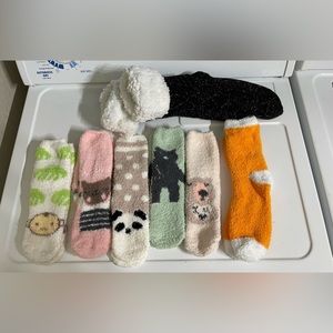 7 Pairs of Slipper Socks